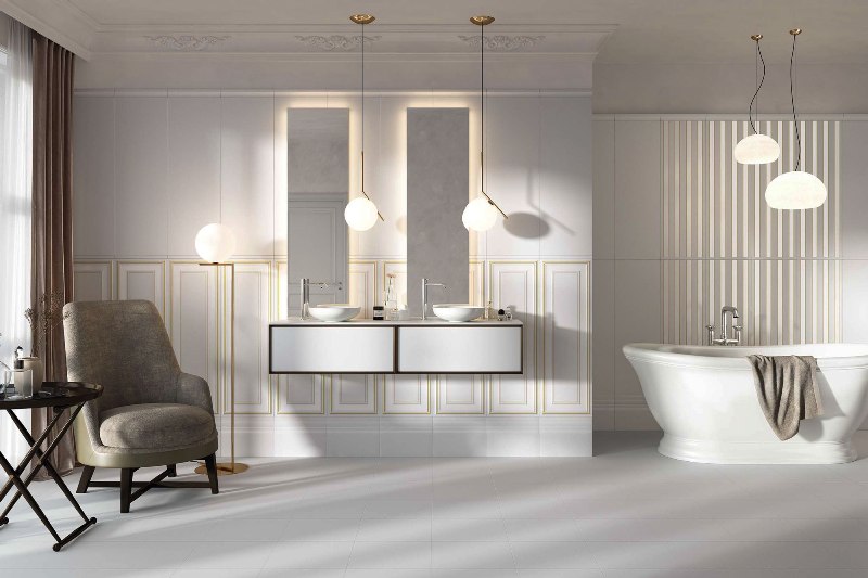 EG3310QS На стену New England Bianco Quinta Sarah 33x100 - фото 4