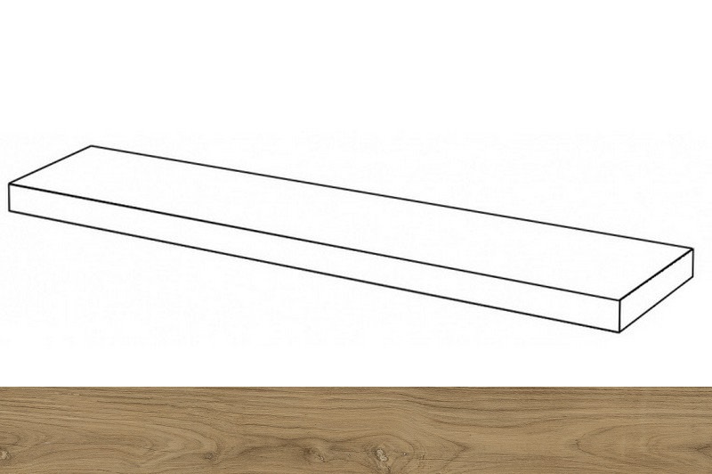 620070001207 Ступень Loft Оак 160 Угловая Правая Натуральная