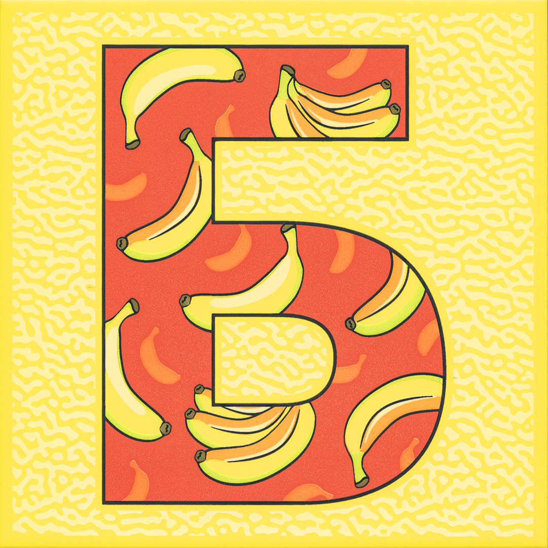 HGD/A549/5109 Декор Сад-огород Банан Матовый