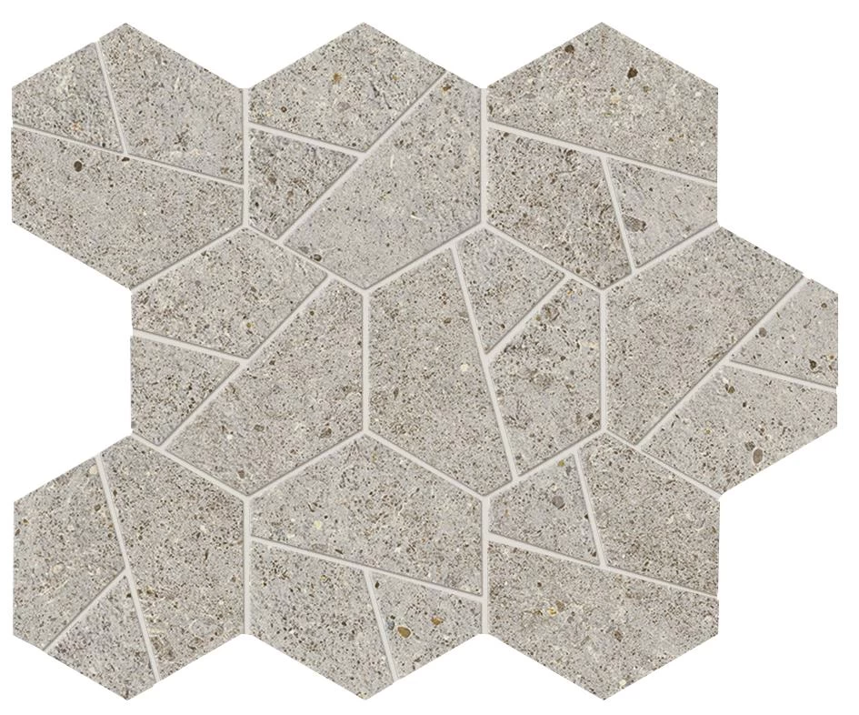 A7CY Напольная Boost Stone Pearl Mosaico Hex 25x28.5