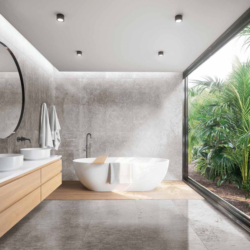 0012929 На пол Memento Bruges Smoke Nat Rett 60x120 - фото 2