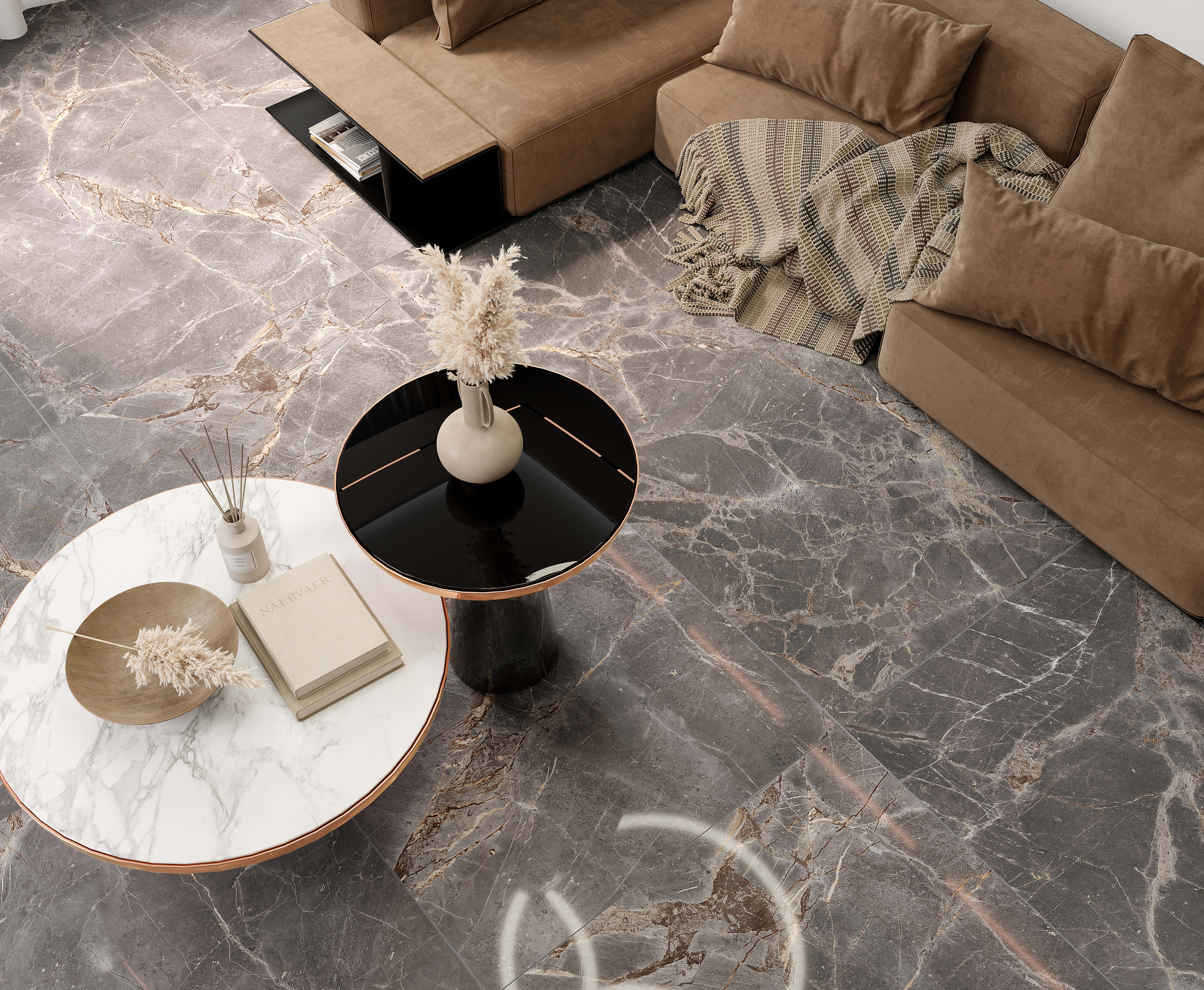 На пол Nebula Grey 80х160 Полированный - фото 10