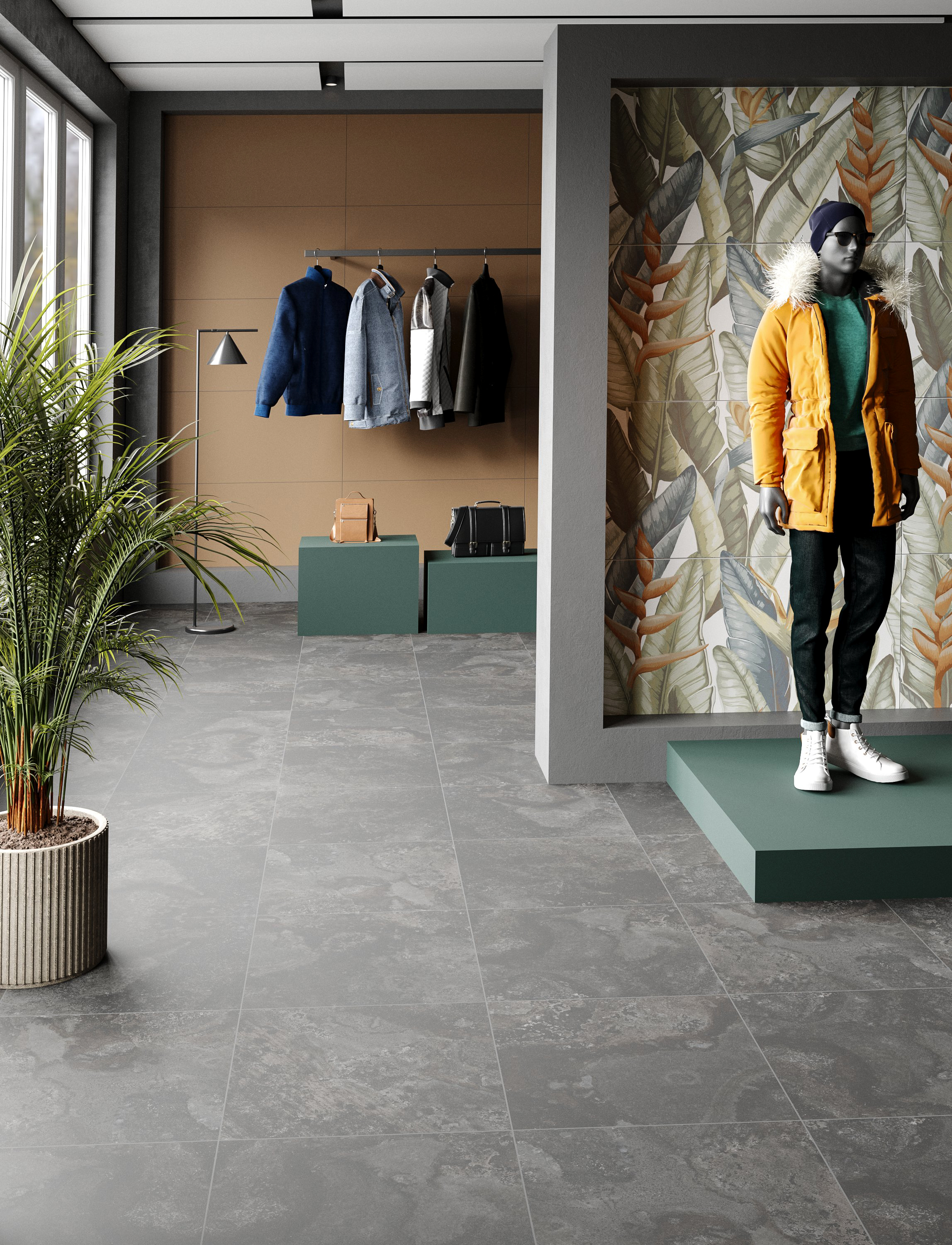 На пол Antislip Snow White R12 60x120 - фото 21