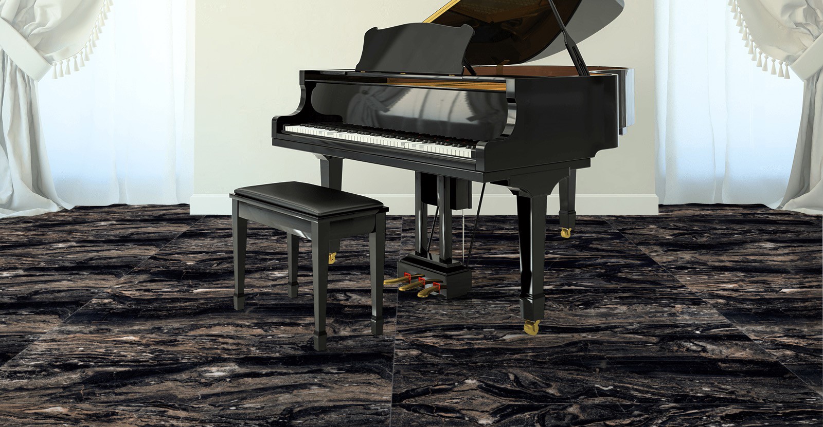 На пол Galaxy Black Black - фото 2