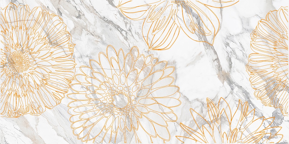 Декор Briere D Flower Белый 2 - фото 10