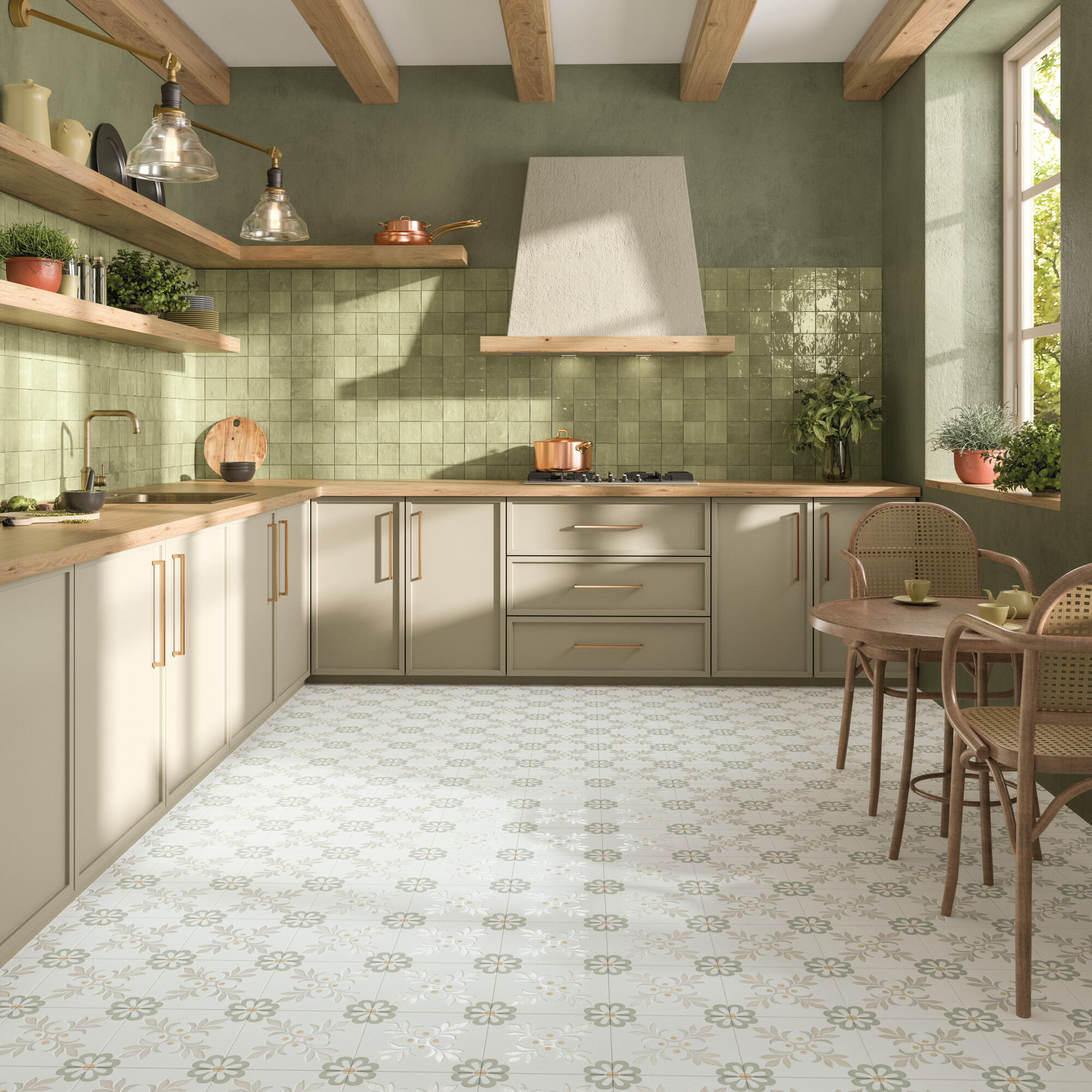 40464 На пол Llevant Taupe Garden LT 22.3x22.3 - фото 8