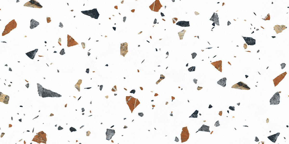 На пол Terazzo Bianco Цветной матовый карвинг 60х120 - фото 9