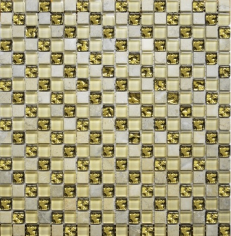 На стену Мозаика из натурального камня и стекла 2028