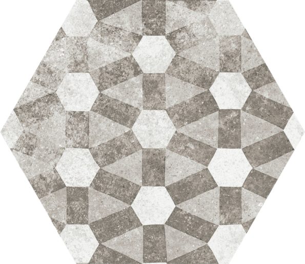 22099 Декор Hexatile Cement Garden Grey - фото 2