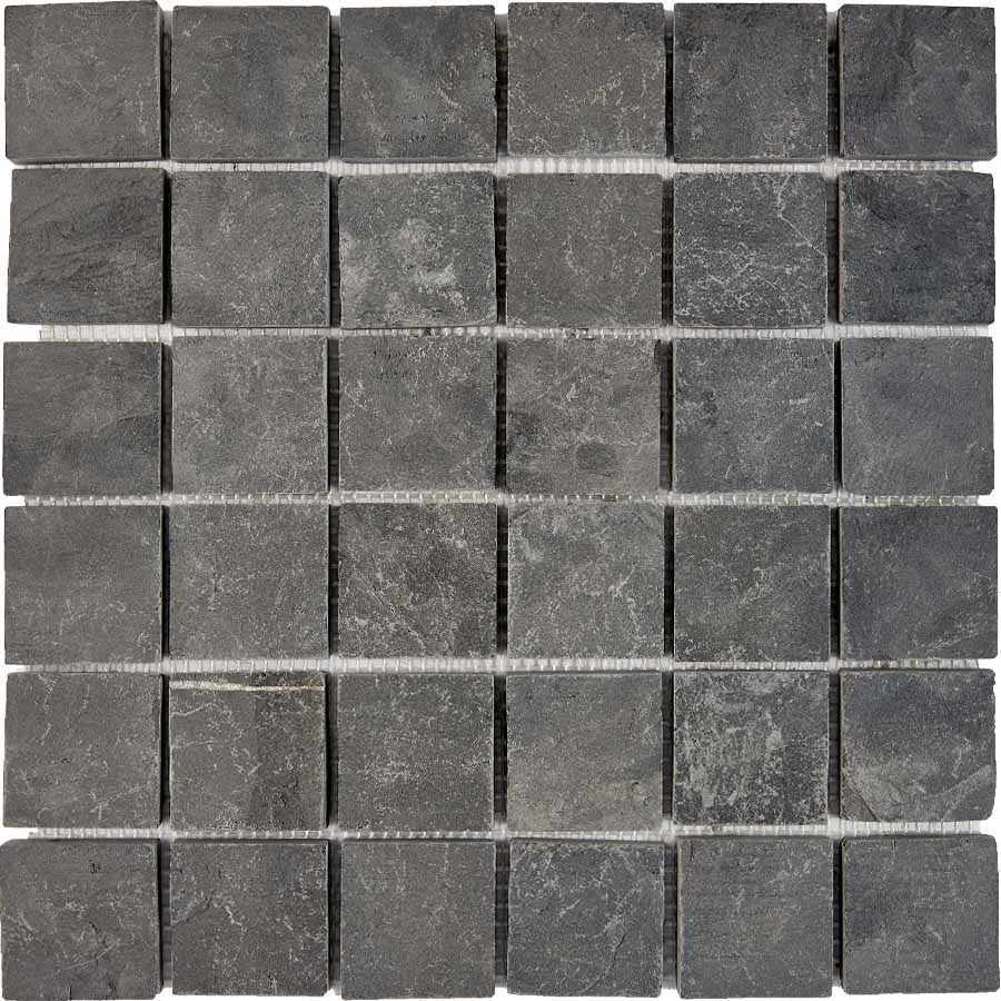 PIX298 На пол Каменная Slate Black из сланца 48х48 305х305