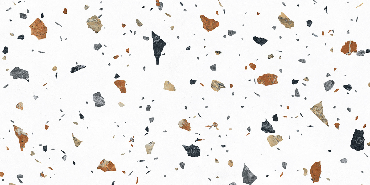 На пол Terazzo Bianco Цветной матовый карвинг 60х120 - фото 6