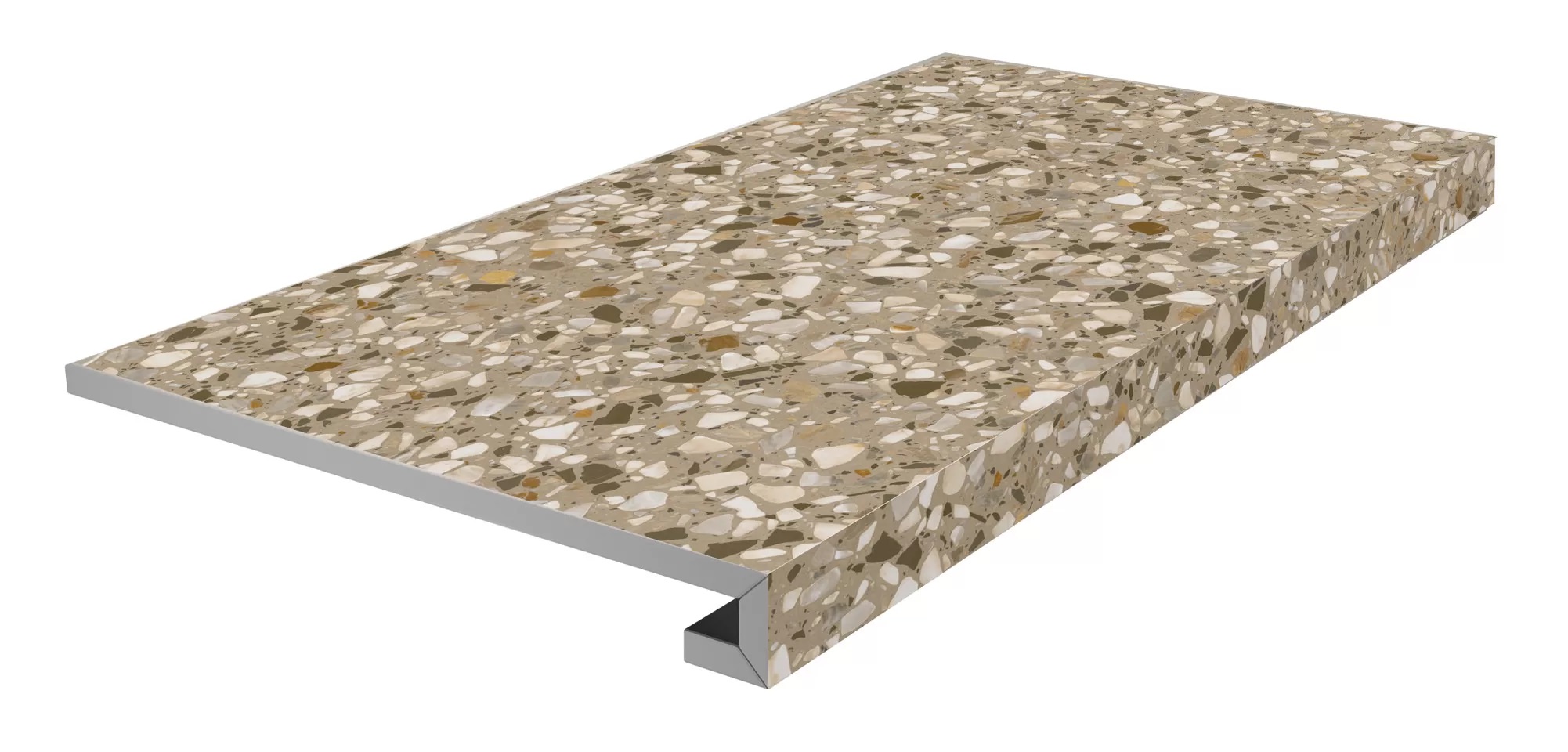 KM6060G0041RGCF Ступень Бричиола Фронтальная клееная бежевый матовый обрезной 33x60x0.9