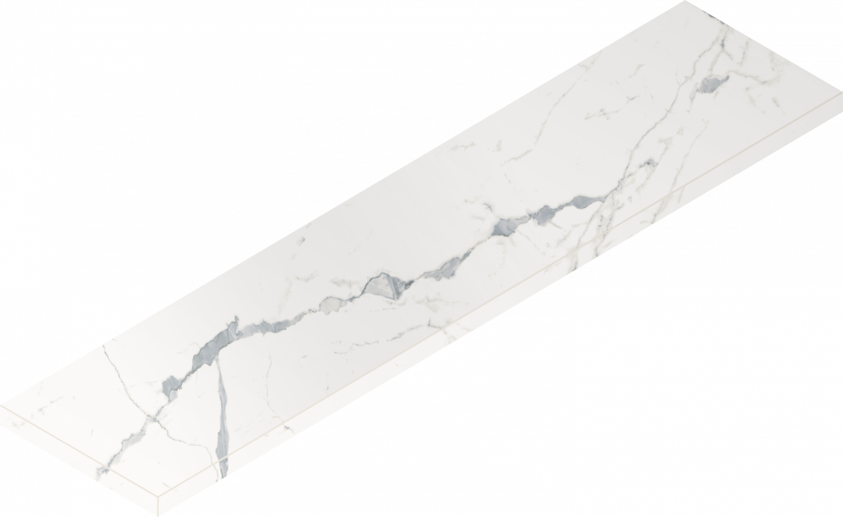 620070002605 Ступень Stellaris Statuario White Scalino Angolare Sx 33x120