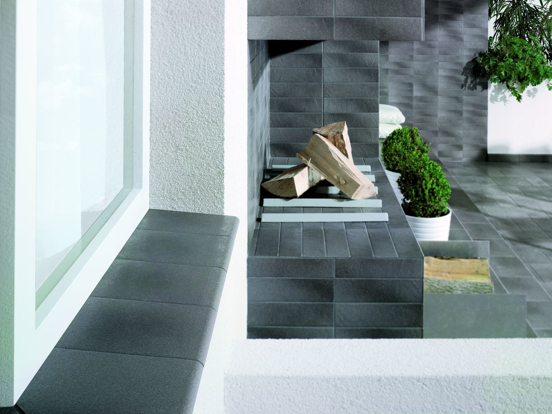 Плинтус Bazalto Grafit Cokol 2 El. Prawy 30x8.1 - фото 3