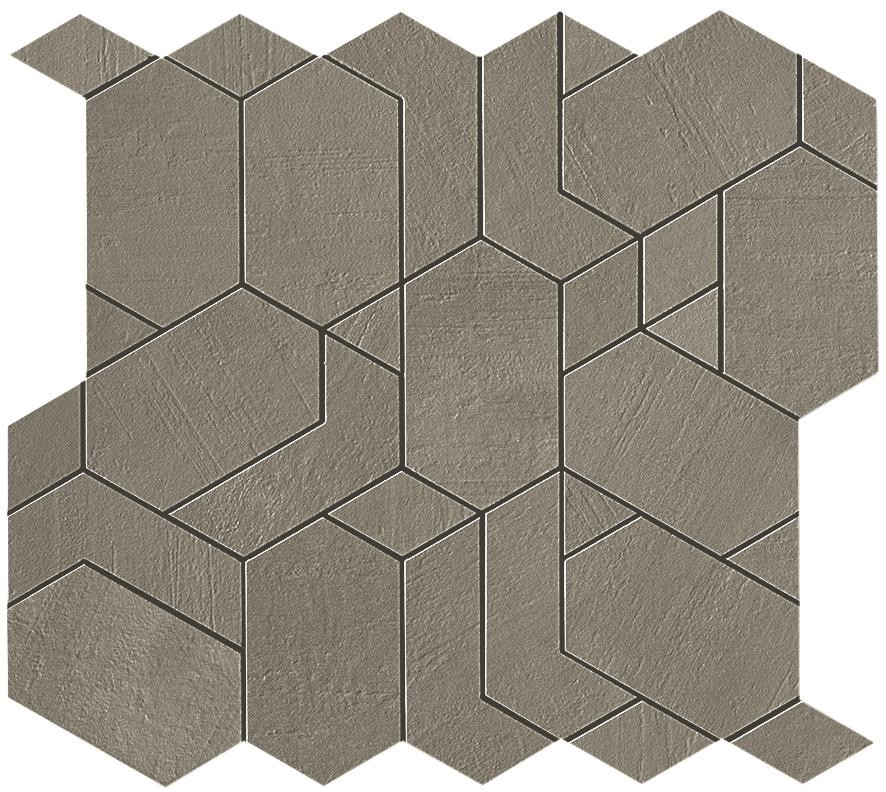 A0QC Декор Boost Pro Taupe mosaico shapes 33.5x31