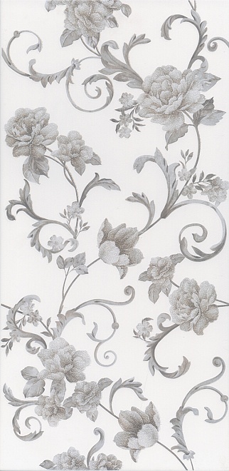 HGD/B273/11120R Декор Марсо Dec. Цветы серый 30x60