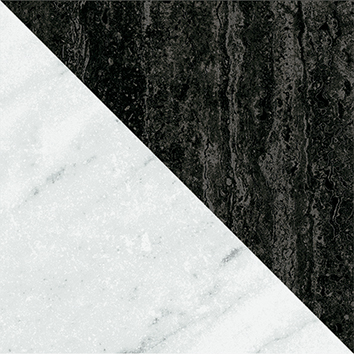 4101199 На пол Dandy Flag Black White 18.6x18.6 - фото 45