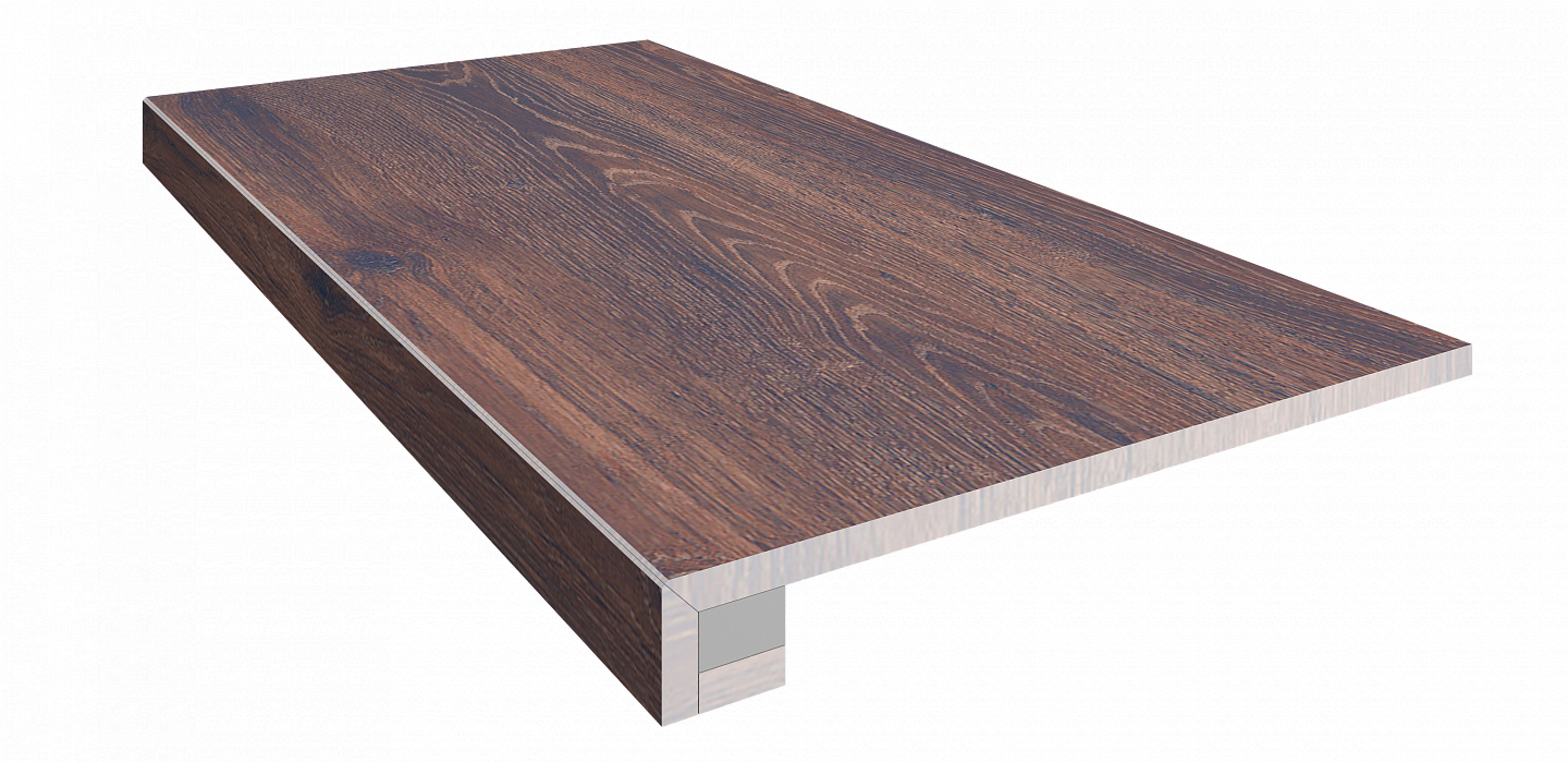 Set/Steptrade/BG06_NR/33x120/S1/S5/Riser/BG06_NR/14,5x120 Ступень Brigantina BG06 Grey Oak неполированная прямоугольный бортик  подступенник 33x120