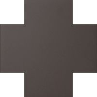 На пол Метлахская плитка 070CRANT Cross 7 Charcoal ANT 7x7