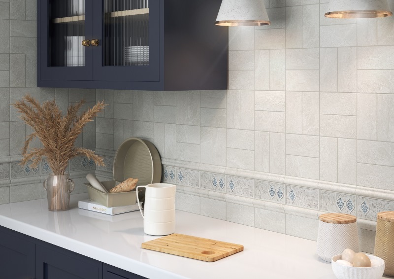 POF011 Бордюр Сиена Бисер беж светлый матовый - фото 5