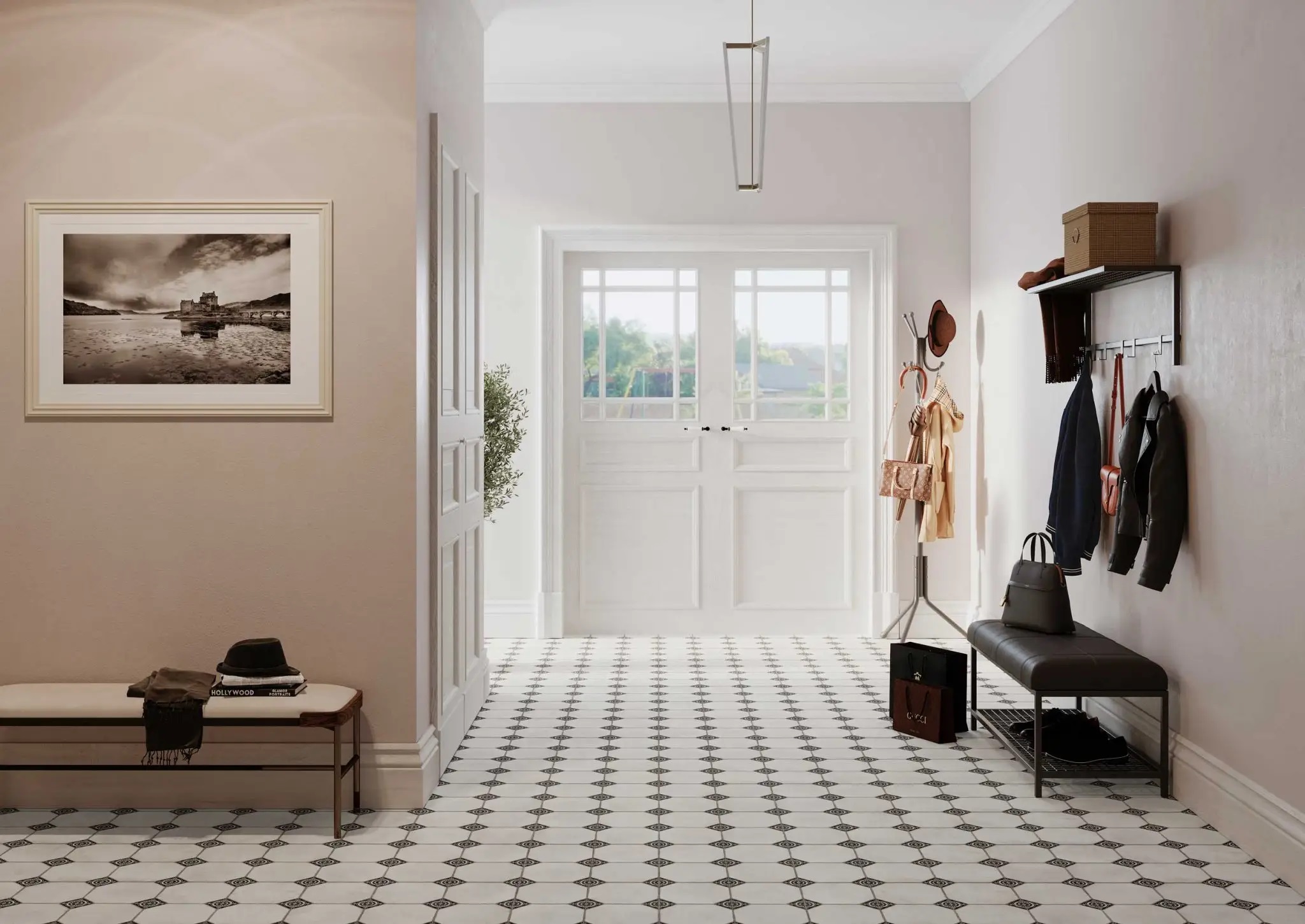 На пол Leeds Black Matt 33x33 - фото 6