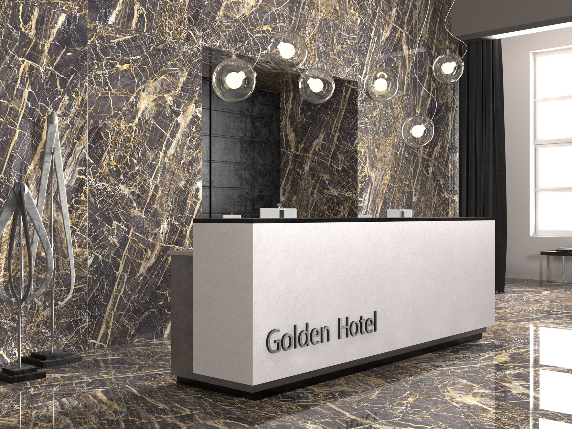 На пол Black Golden Blue Pulido Granilla Rect. 60x120 - фото 7