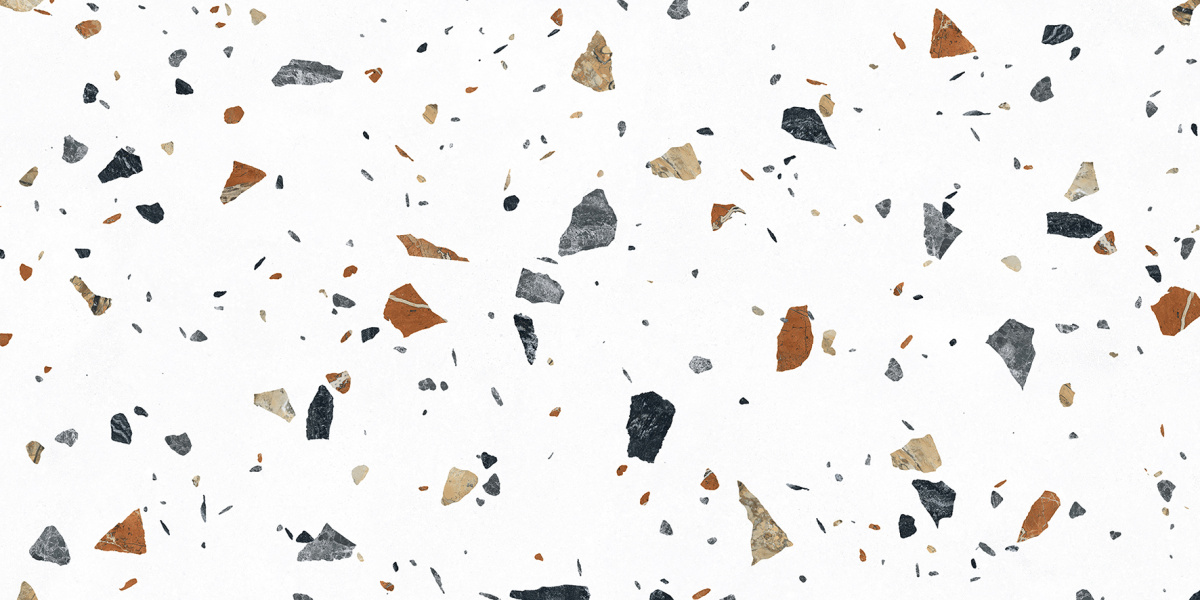 На пол Terazzo Bianco Цветной матовый карвинг 60х120 - фото 4