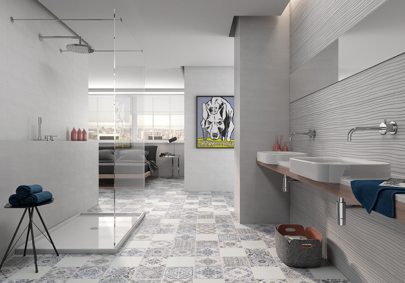 На пол Geomix Mugat Negro 22.3x22.3 - фото 3