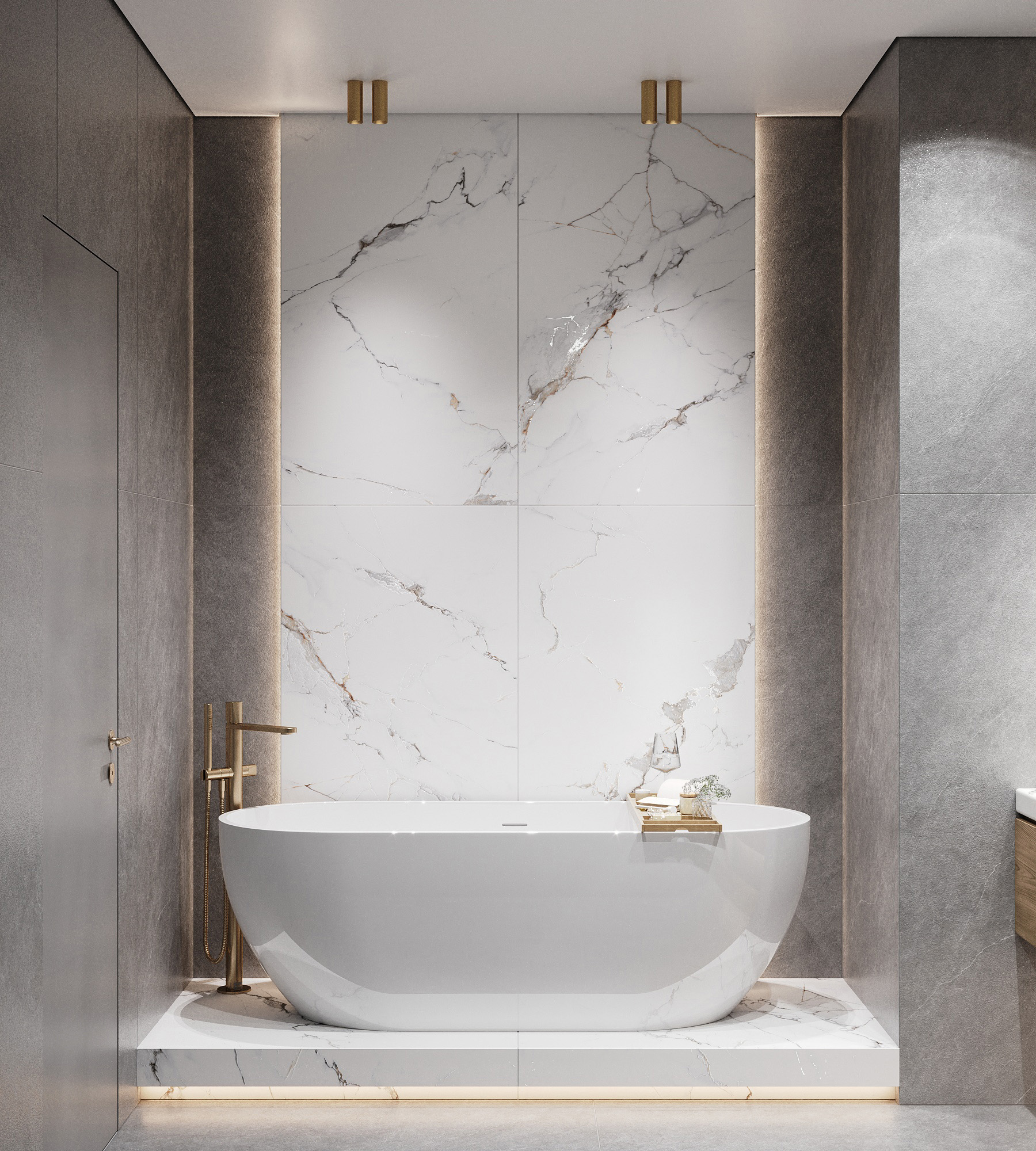 CZ-CR03-B На пол Galaxy Statuario Carving 80x160 - фото 4