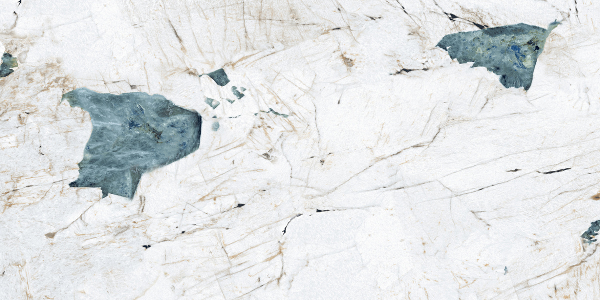 На пол Crackstone Aqua Бирюзовый лаппатированный шайн 60х120 - фото 2