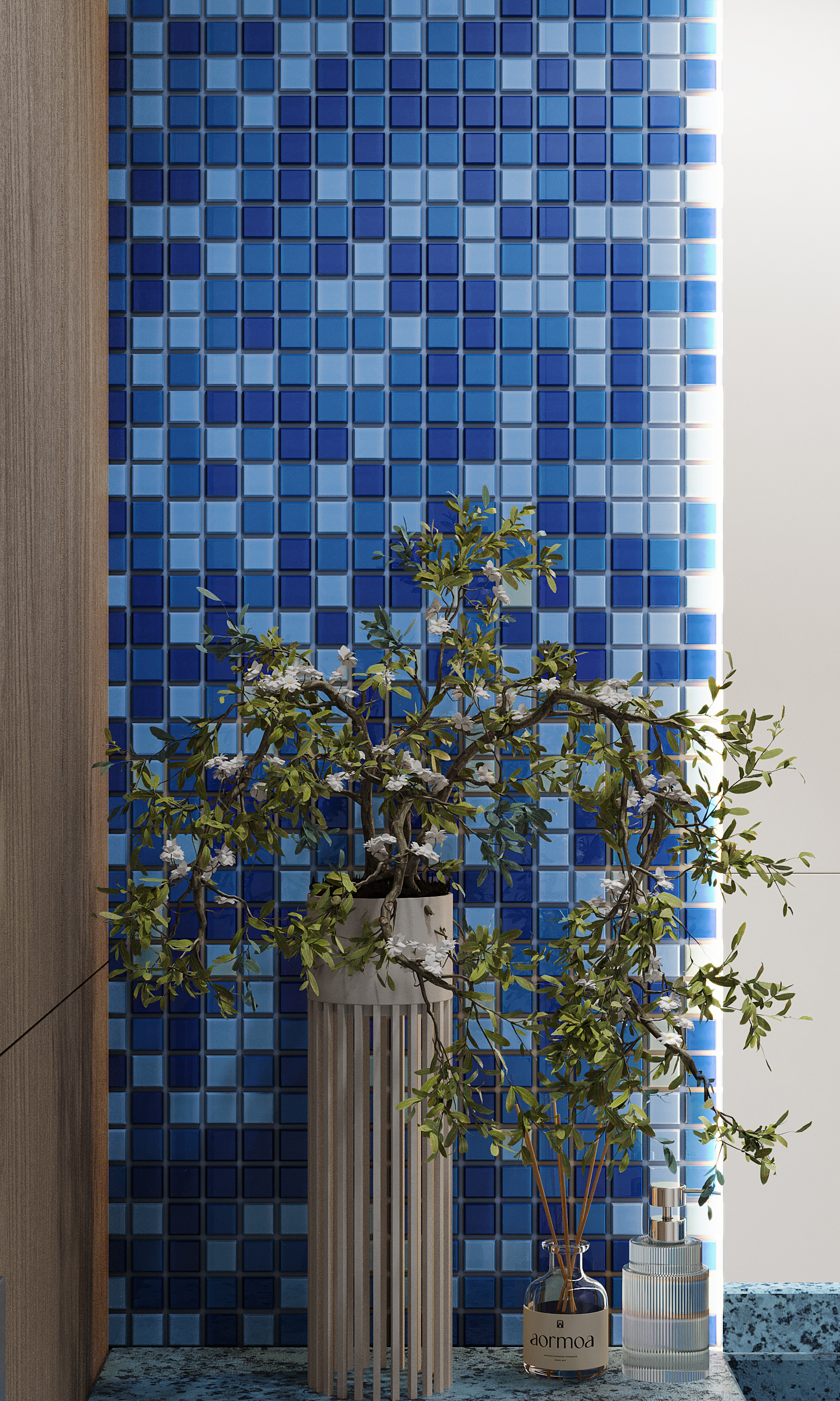 Arktika 4*20*20  327*327 На пол Стеклянная мозаика Arktika  - фото 33