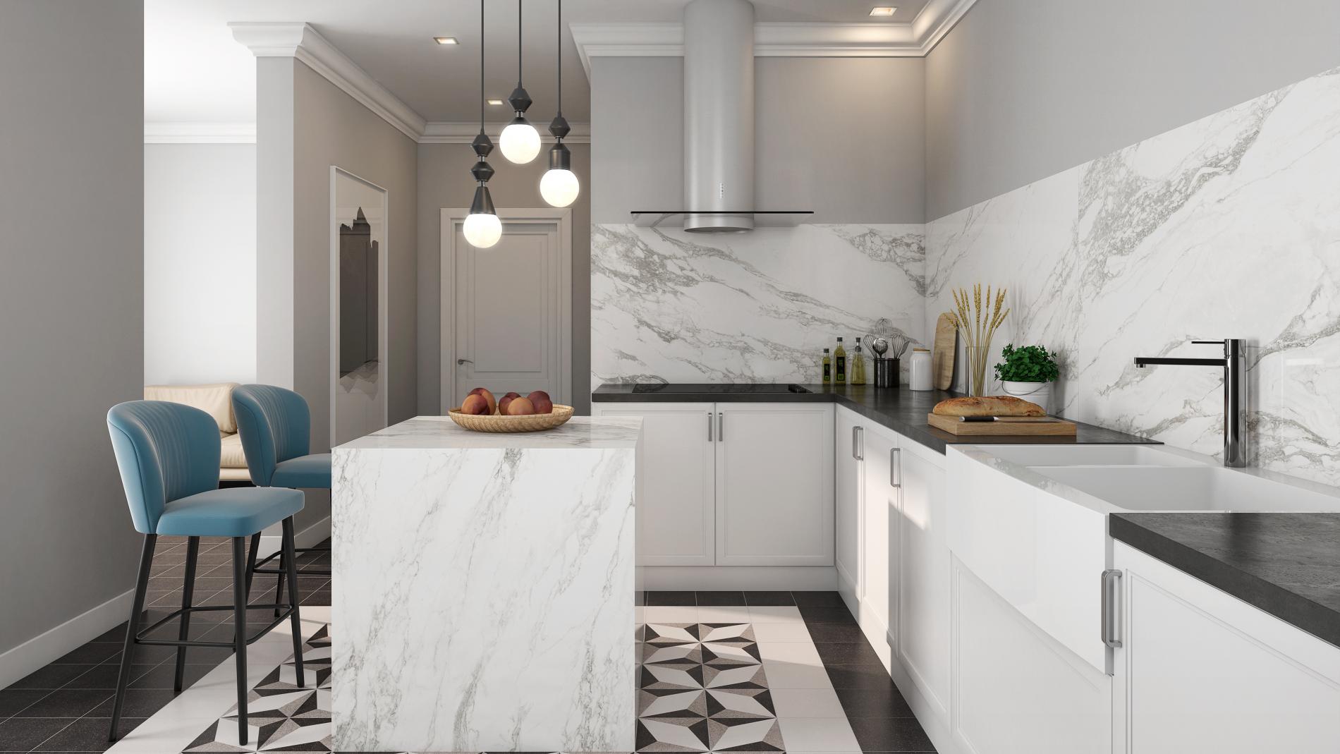 На пол Niro White Leviglass White 90 - фото 3