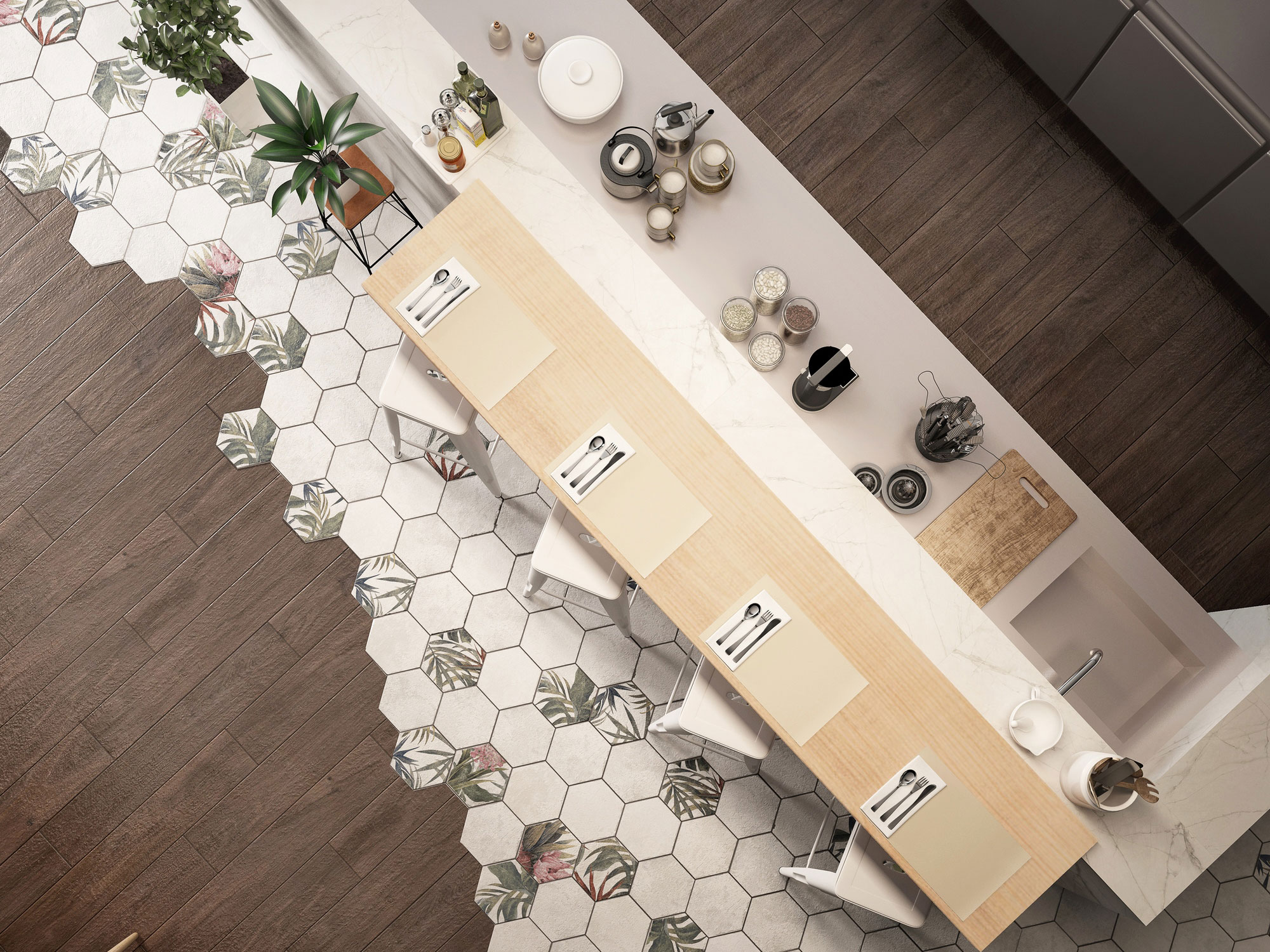 На пол Six Saona Azul 23x27 - фото 8