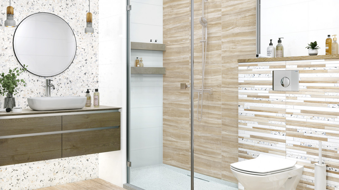 TWU09BLB010 На стену Bilbao Белая Hex Рельеф - фото 3