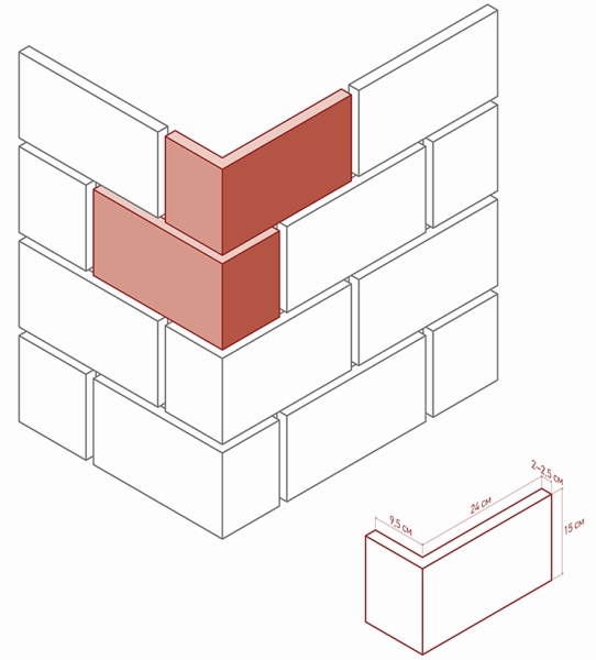 481-25 На стену Шербон Бежевый 24x15 - фото 2