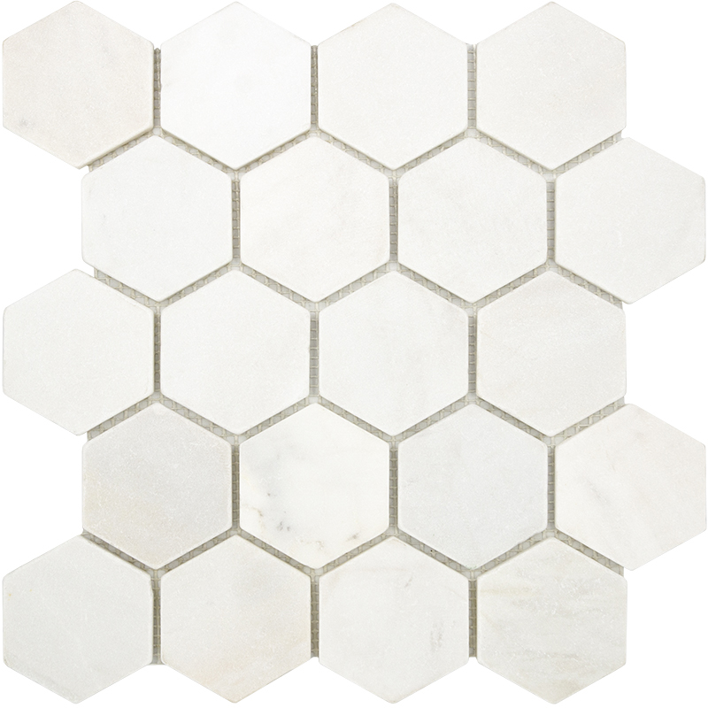 Настенная Мозаика из мрамора Hexagon VMw Tumbled