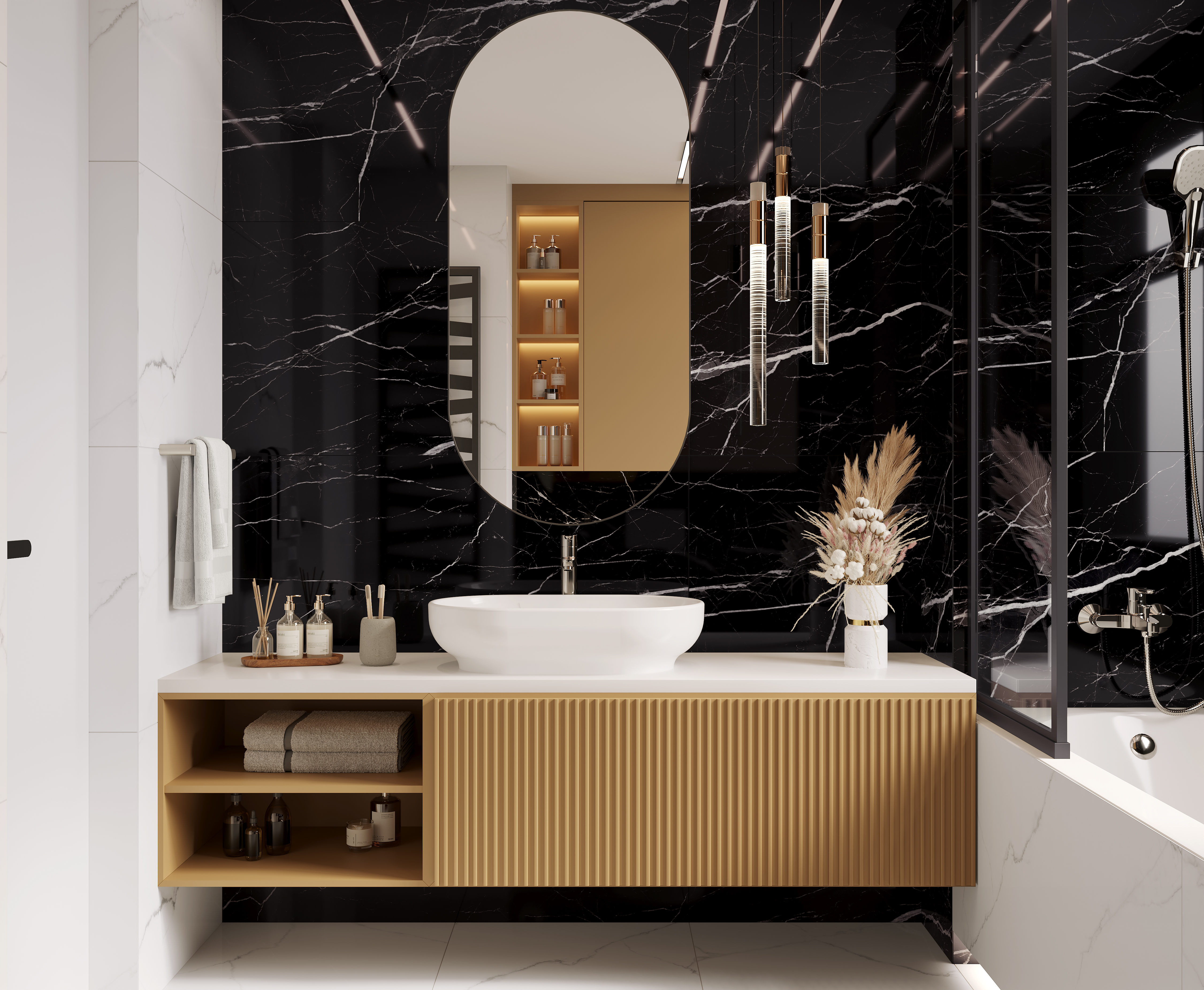 На пол Flash Black Чёрный 60x120 - фото 2