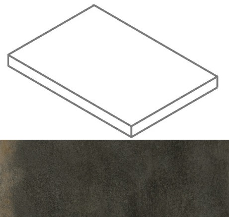 620070002367 Ступень Continuum Brass Dark Scalino Angolare DX 33x160