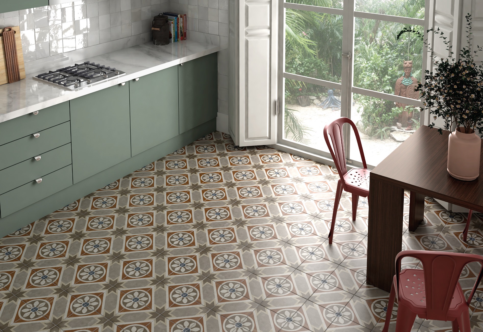 24415 Декор Art Nouveau Inspire Grey 20x20 - фото 3