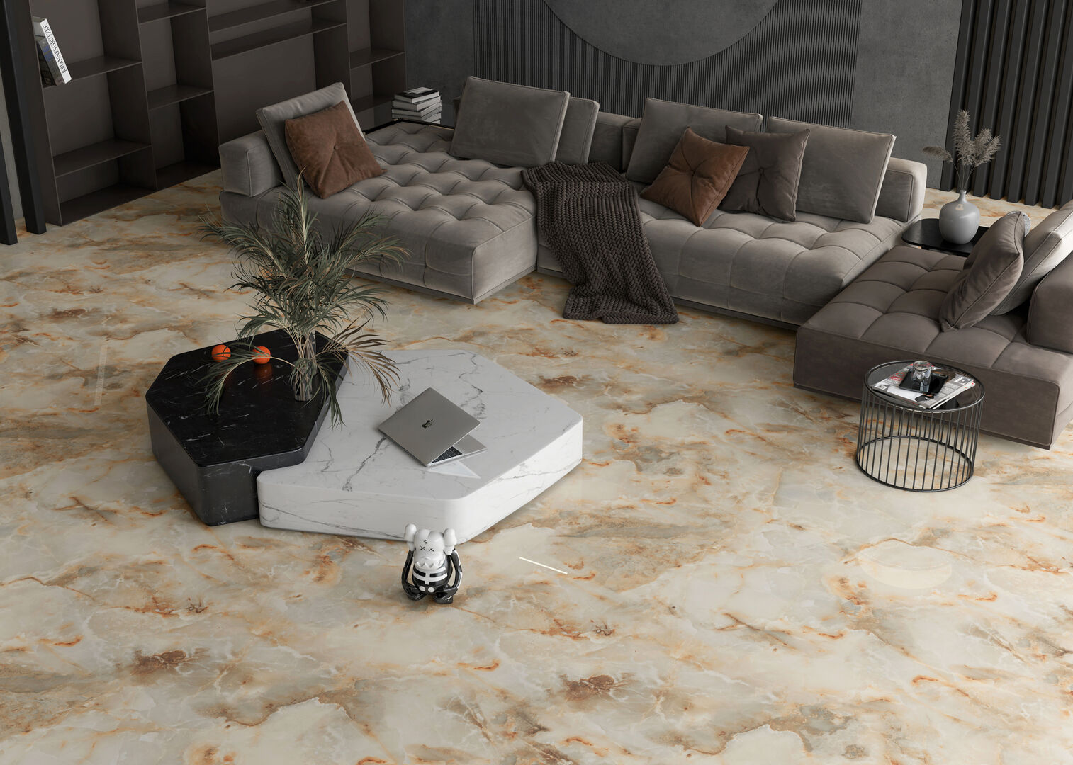 На пол Dali Onyx Polished 60x120 - фото 4