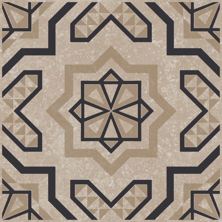 KMD3STA046GN Декор Касабланка Бежевый светлый матовый 20x20x0.8 - фото 4