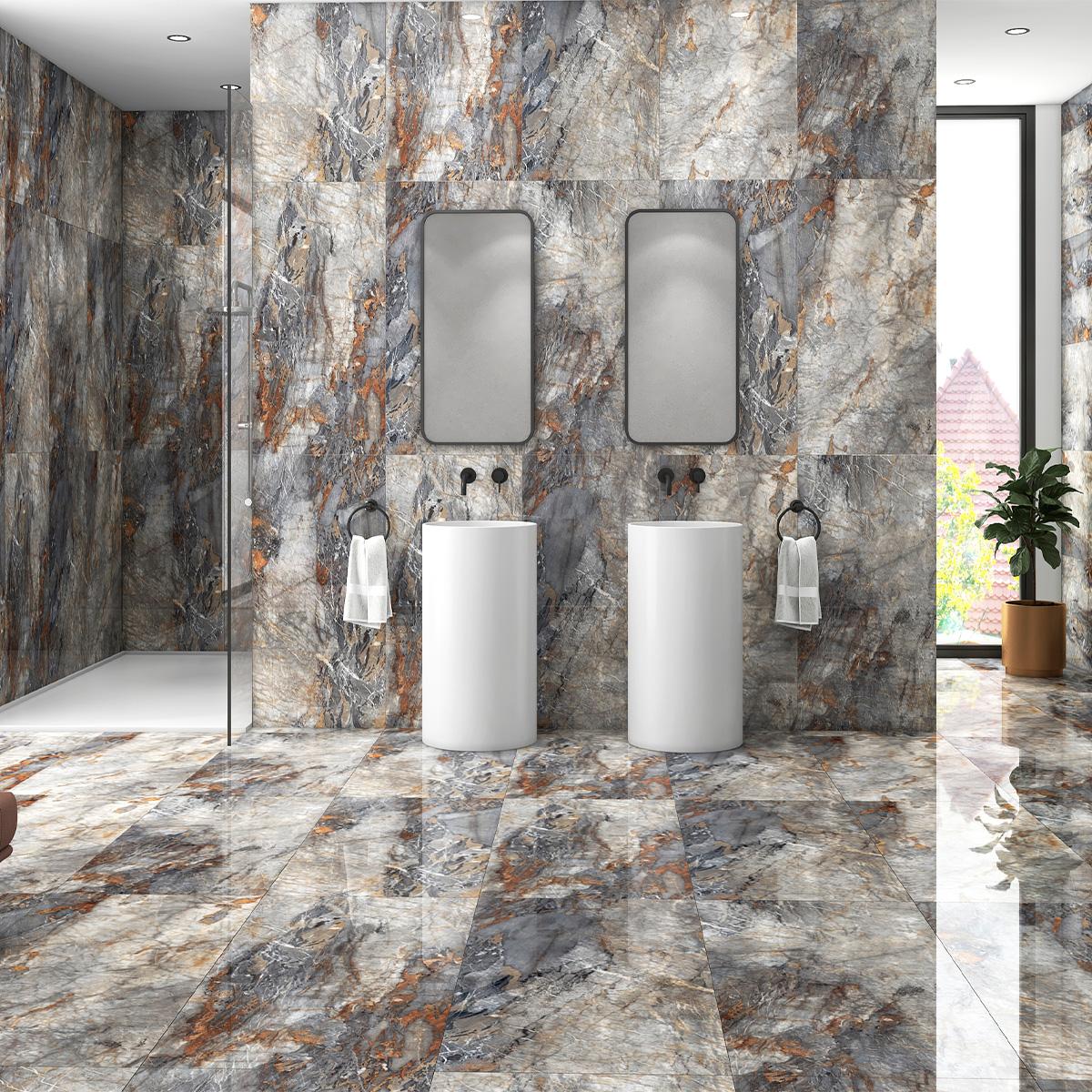 N20768 На пол Luxury Explosion Blue Polished 60x120 - фото 11