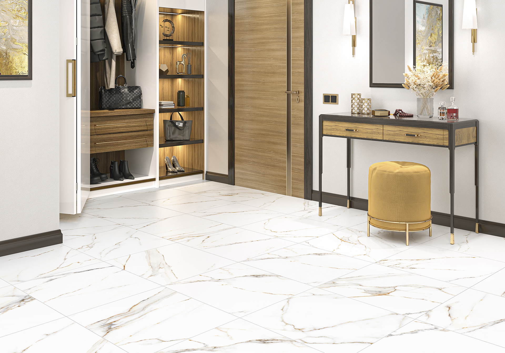 GFA57ECL04R На пол Extra Calacatta Extra Calacatta Белый 8.5мм - фото 21