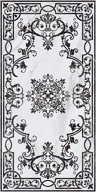 SG591702R Декор Монте Тиберио Белый 119.5*238.5