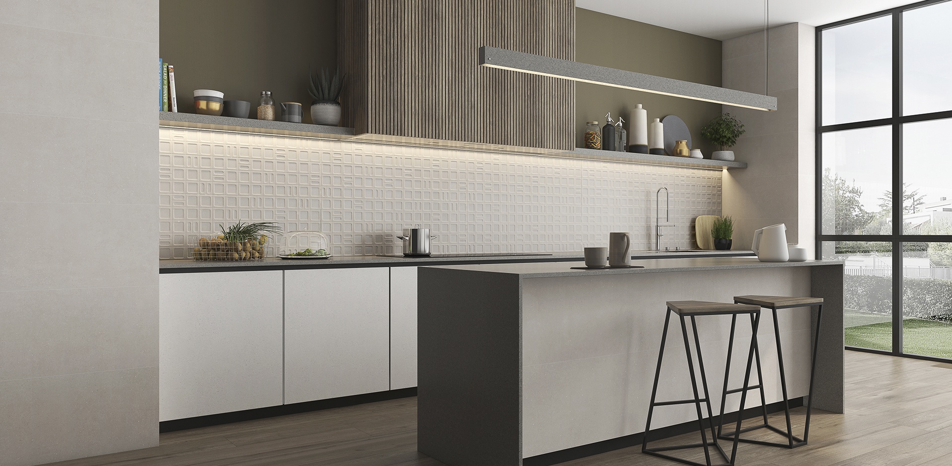 920356 На пол Gravel Pav. White rc 60x120 - фото 3