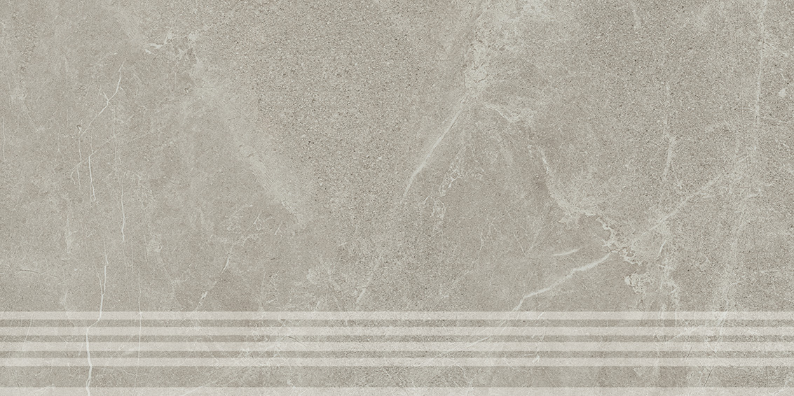 KM6060G0501RGRF Ступень Эстерель Фронтальная серый светлый матовый обрезной 30x60x0.9