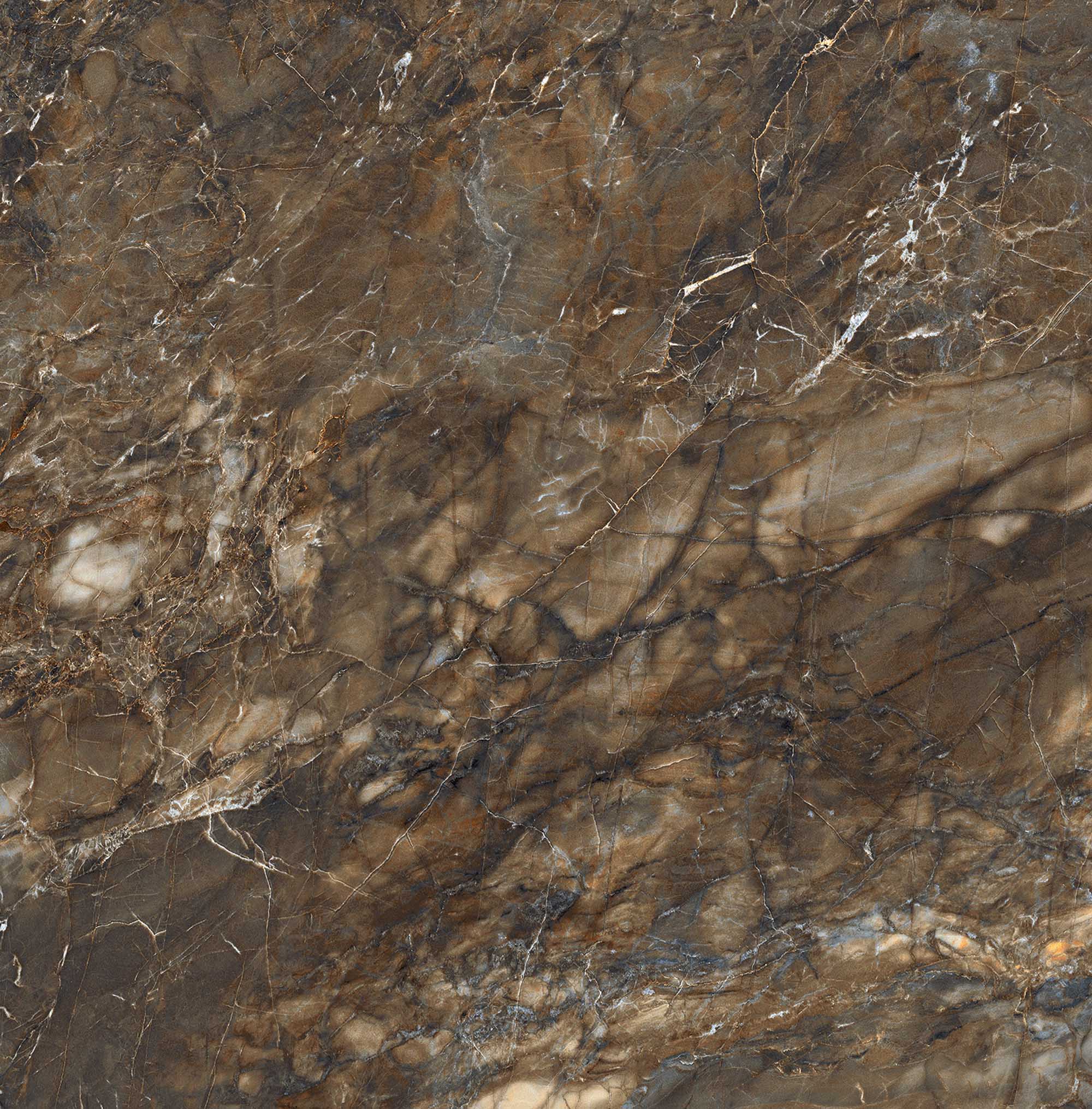 На пол Bernini BR04 Dark Brown Неполированный Рект. 80х80х10 - фото 5