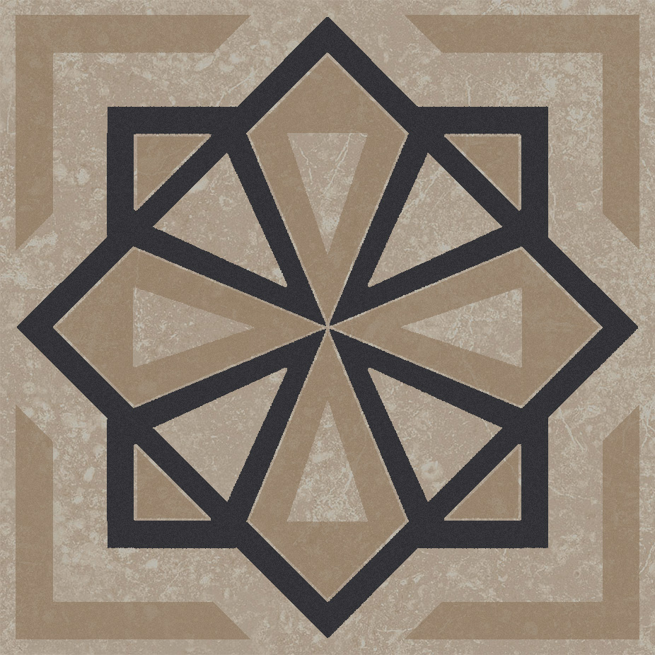 KMD3STA049GN Декор Касабланка Бежевый светлый матовый 9.8x9.8x0.7 - фото 2