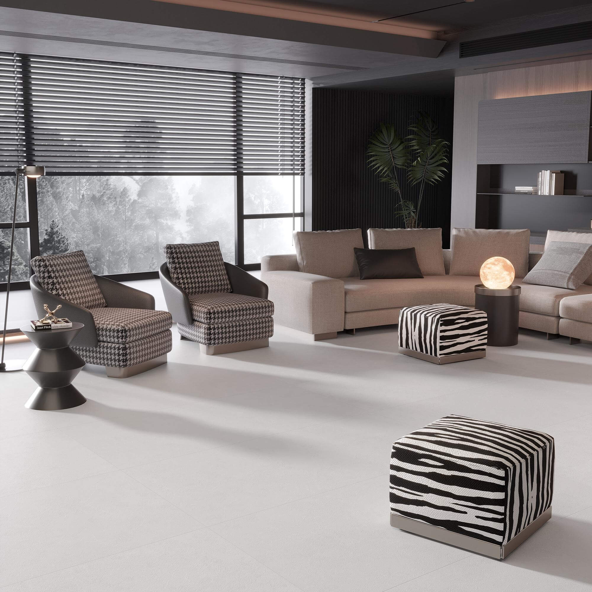 На пол Benefit Light Grey Rect Matt 60x120 - фото 5