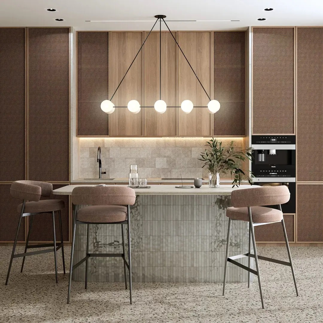 KMD3STA003BN Декор Фес Зелёный тёмный глянцевый 15x15x0.77 - фото 8